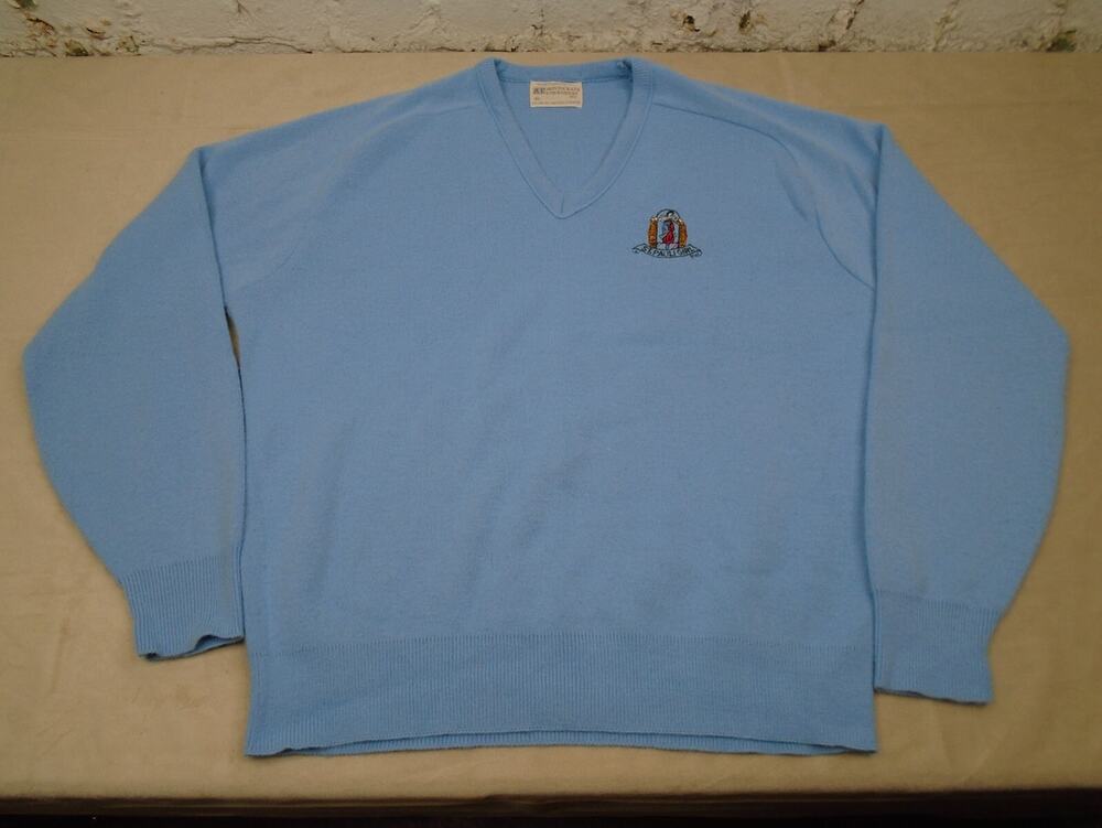 Vtg 80s St Pauli Girl Pullover Sweater Mens XL German Beer Embroidered Deadstock